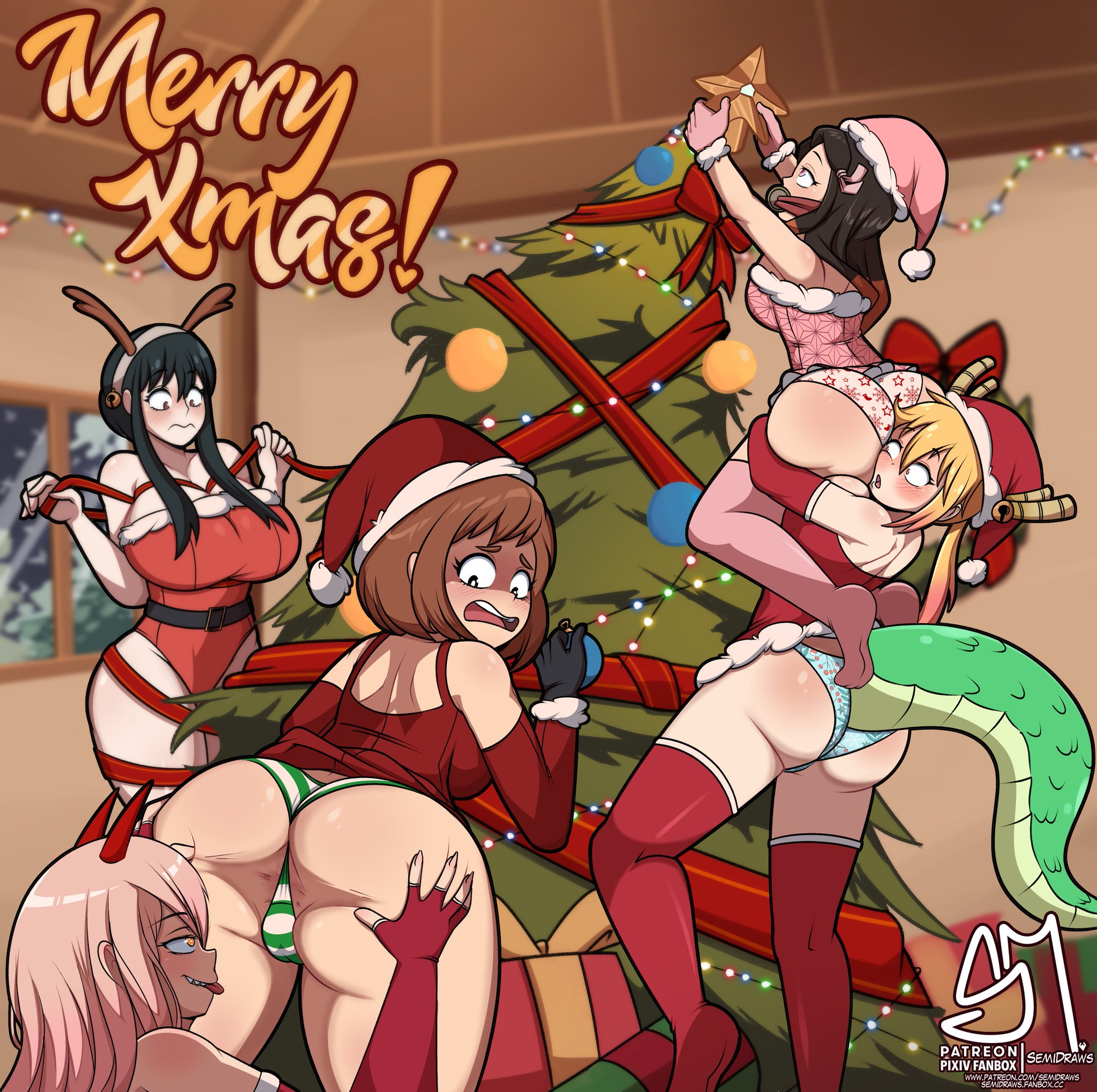 SemiDraws в X: „RT @SemiDraws: Xmas Anime Girls!!! 🎄🎉 Thanks a lot for  the support guys! t.co5VZQiqjKBm“  X