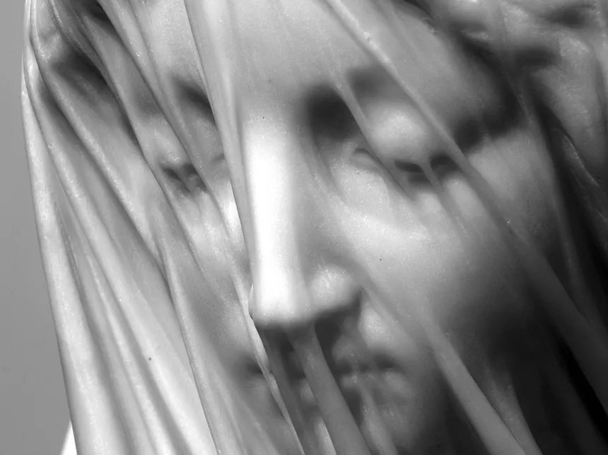 Barnard33Tdc's tweet image. La Vierge voilée de Giovanni  Strazza est aussi fascinante.