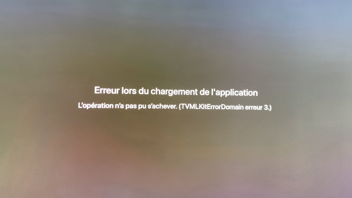 Vilkoyoth's tweet photo. @ADNanime j’ai ce message qui s’affiche depuis plusieurs jours au lancement de l’app Apple TV ? Vous êtes dessus ?? https://t.co/X6gZoNFi1H