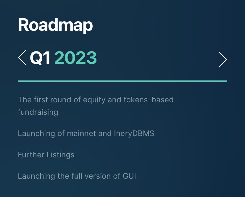 BeritaCryptoo's tweet image. Have you seen @IneryBlockchain roadmap? there will be something on Q1 2023 👀
#IneryDBMS #blockchain #decentralized