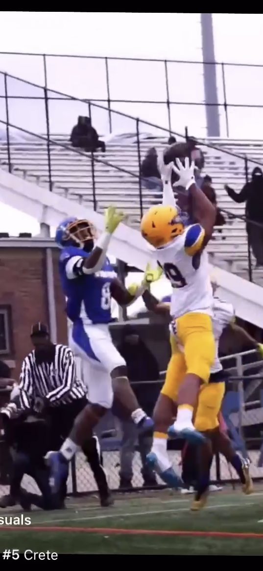 Jamier Miller (@jamiermiller05) on Twitter photo Gotta get it from the highest point! Still open too show my talent at Safety/DB.👀🔝 <a href="/EDGYTIM/">Timothy “EDGYTIM” OHalloran</a> <a href="/Carthage_FB/">Carthage Football</a> <a href="/UofStFrancis/">University of St. Francis</a> <a href="/CreteMoneeFB/">Crete-Monee Football</a> <a href="/CM201UAthletics/">Crete-Monee High School Athletics and Activities</a> Gotta get it from the highest point! Still open too show my talent at Safety/DB.👀🔝 <a href="/EDGYTIM/">Timothy “EDGYTIM” OHalloran</a> <a href="/Carthage_FB/">Carthage Football</a> <a href="/UofStFrancis/">University of St. Francis</a> <a href="/CreteMoneeFB/">Crete-Monee Football</a> <a href="/CM201UAthletics/">Crete-Monee High School Athletics and Activities</a>