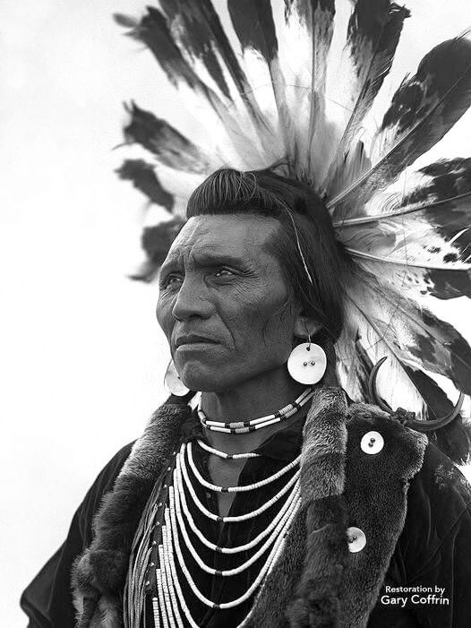 Chief Eagle. Flathead Indian Reservation, Montana. 1905. Richard H. Boos photography.