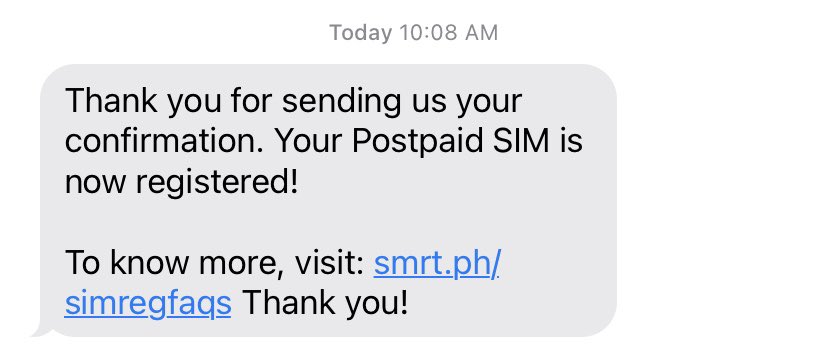 katvdp05's tweet photo. @dumidyeypee For SMART Postpaid subscribers, just text YES to 5858. https://t.co/Ouwee21mzh