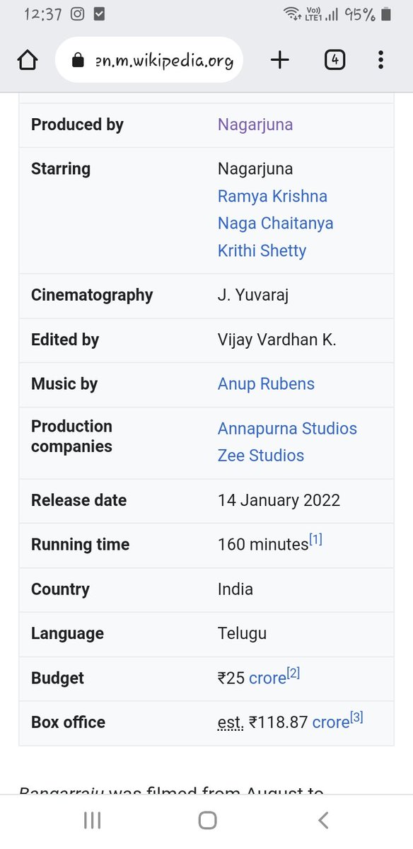 Nagesh_shelby's tweet photo. #Bangarraju 110cr+ Gross 🔥🤙
@iamnagarjuna 👑 https://t.co/fe8PaWRJVE