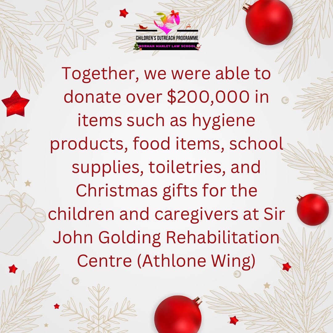 copnmls's tweet photo. Thank you to everyone who donated, whether in cash or kind and thank you to everyone who supported us at our Christmas Treat: “A Noble Cause” 👧🏽👦🏽🎄
Christmas would not have been the same for the children of Sir John Golding Rehabilitation Centre
#ChildrensOutreachProgramme https://t.co/B5swsO1lad