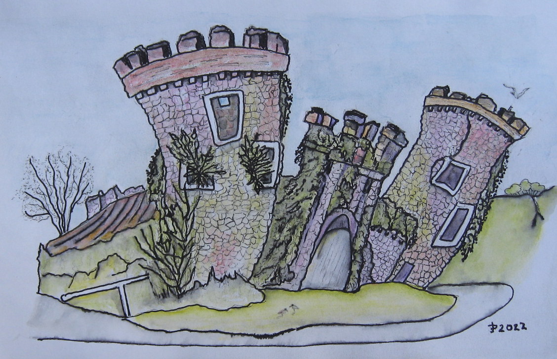 Caricatecture's tweet photo. Castle Dromagh of the O'Keeffe's, County Cork, Ireland
#IrishTwitter #art #watercolour #historic #caricatecture https://t.co/OkPp50dSff