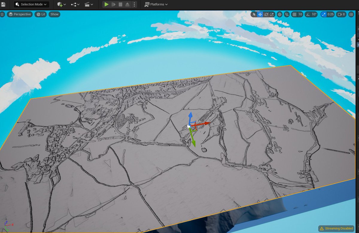 Seagullroads's tweet photo. Building a new level.

Rough sketch followed by crude sculpting - terrain inspiration: Switzerland to the Mediterranean Coast. See S to M on map. https://t.co/hxXyHg77z3