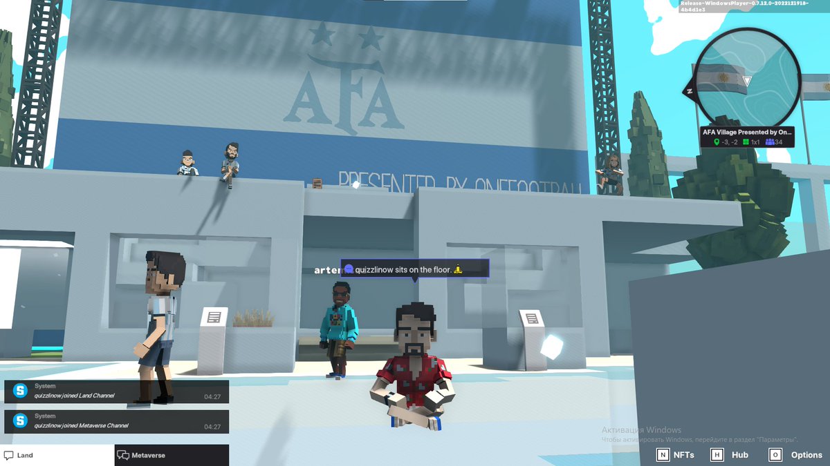 wui_wiu's tweet photo. @TheSandboxGame @aera_football @Argentina I dived in the AFA Village presented by OneFootball, check out my screenshot 👇⚽ https://t.co/dvnMbzqfCb