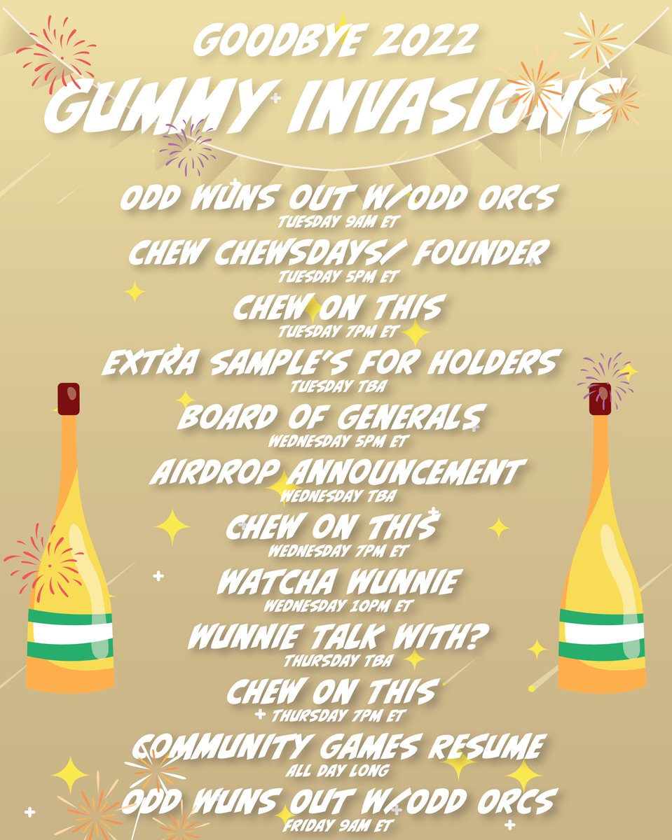Gummyinvasions's tweet photo. We got a big week ahead Wunnies! 👽🍬

#enjoythechew https://t.co/YB539YaFrU