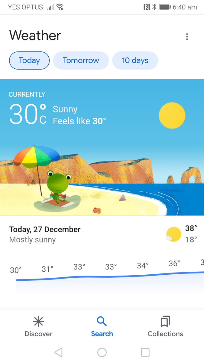 DrJeffreyGil's tweet photo. Took my youngest for a walk to the park and Happy Valley/Reynella East Wetlands this morning. The temperature was already at 30°C before 7am! Summer is definitely here!
#AdelaideHeatWave https://t.co/fh0gmfbHYN