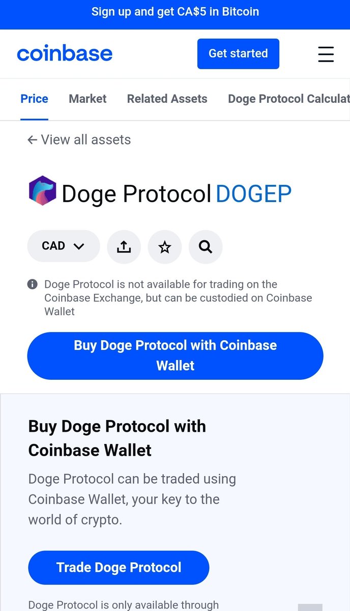 dogeprotocol1's tweet photo. Doge Protocol is now a recognized token in Coinbase Wallet.

https://t.co/dRPFLZICdZ

https://t.co/jIz7qIjHKo

#dogep #crypto #blockchain #Coinbase https://t.co/cJzdzHqX5I