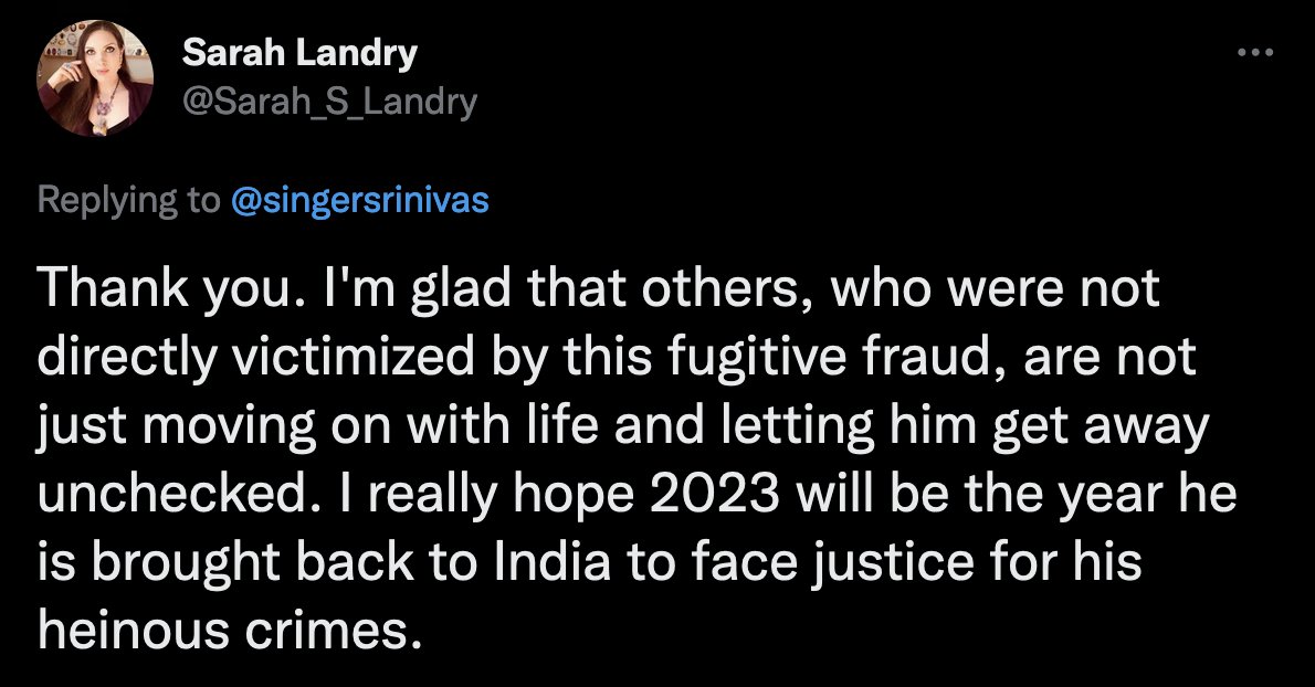 truehistory77's tweet photo. Two-faced logic of white supremacist Sarah Landry:

When I, a white person runs away from my crimes in India, it is because the police and system are corrupt.

When you, a brown person run away from corrupt lawfare and religious persecution, you are fugitive from law #Hindumisia https://t.co/sFaMHSu95M