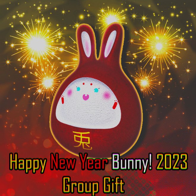 AtelierSpecOps's tweet image. New Year Group Gift!

Available now at the Okinawa New Year Festival!

It&apos;s a cute bunny plushy with hold pose. Can also be rezzed ( 1 Li )