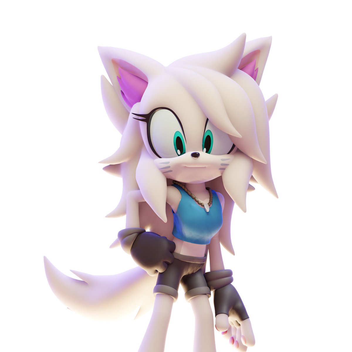 AndysssArt's tweet photo. I'm still practicing doing some posing in Blender, so far i love this one with the orthographic view to make her look more 2D-ish ^^ https://t.co/11VFNBmCcE