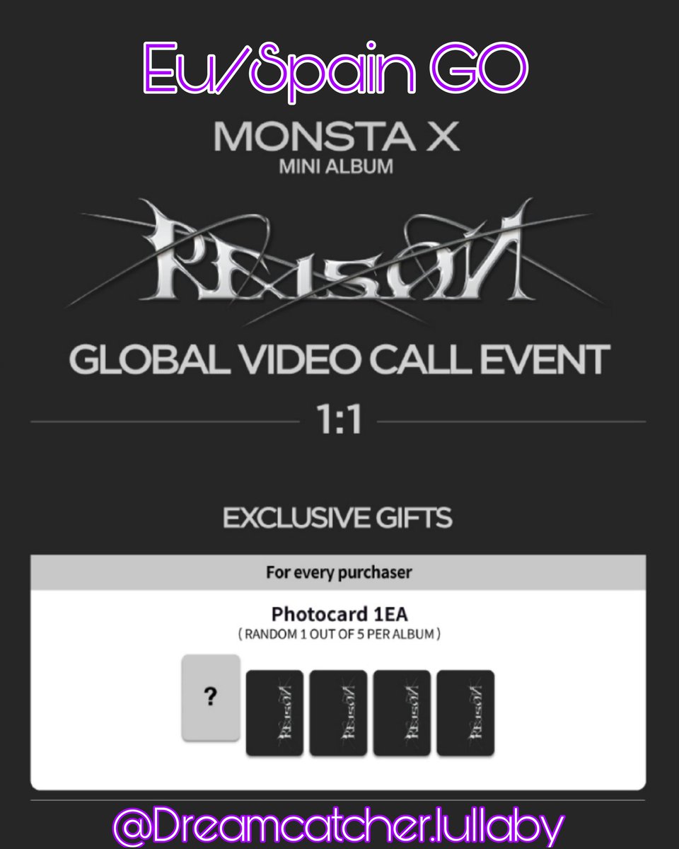 knhwh15's tweet photo. [My Music Taste]🌟Monsta X GO🌟
♡Trying for Hyungwon VC 

Deadline 7th December

☆ Album (random ver.) + POB 15€

@OfficialMonstaX #MONSTA_X #MONSTAX #monstaxcomeback #mxcomeback #monstaxreason #mxreason #MX #mmt #mymusictaste https://t.co/k3HC89XO9m
