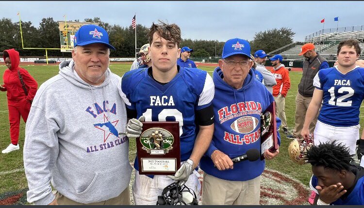 BTHS_Football's tweet photo. Congrats to Senior Defensive Lineman Arion Stith and Senior Linebacker Zeke Cromwell. They both participated in the FACA All -Star Game last week. Zeke was named North Squad Defensive MVP for his efforts on the field. Congrats Gentlemen. Go Bears ! https://t.co/1KBGyL9w6M