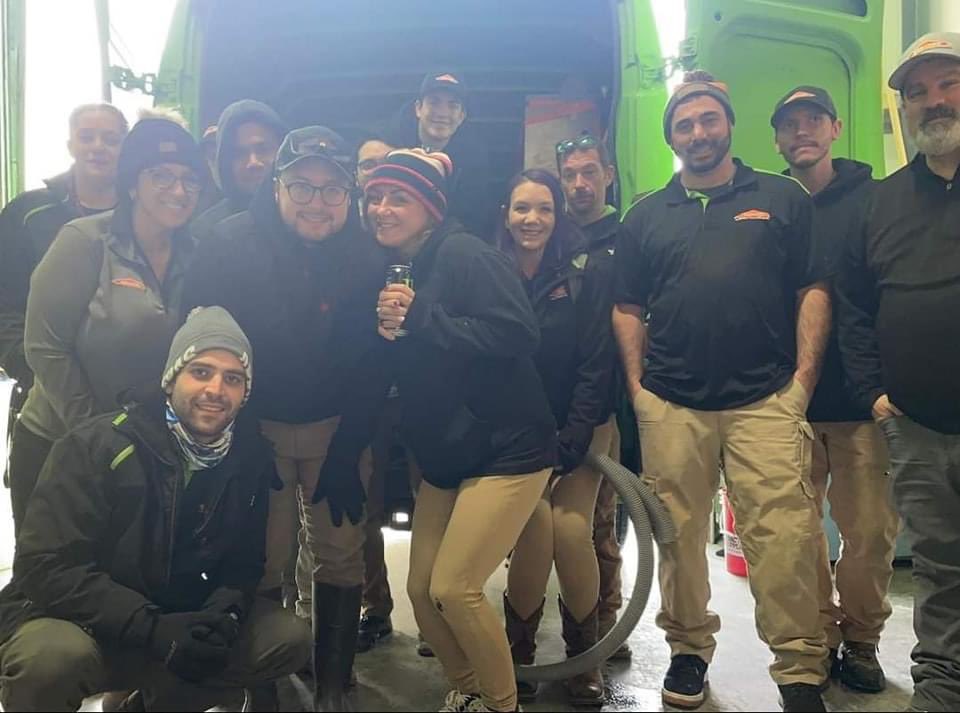 “Here to help” doesn’t just mean Monday through Friday. Losses come in on weekends,  evenings, and even holidays. This team has been AMAZING during this weather event. They’ve sacrificed time with their own families to help others in need. 💚 We are grateful for each of them🧡