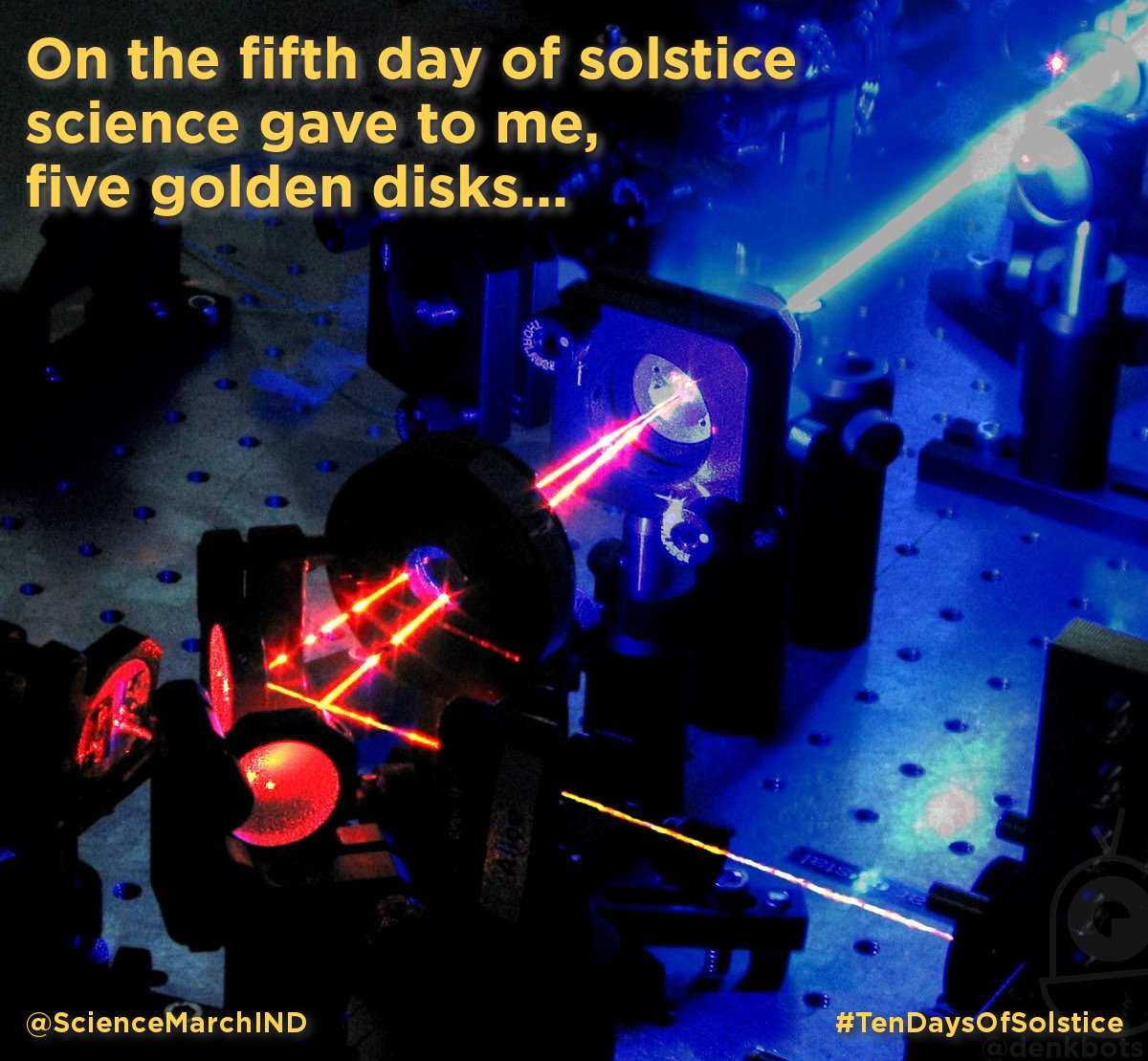Happy #BoxingDay International Friends!

On the fifth day of solstice
science gave to me,
five golden disks...
#TenDaysOfSolstice