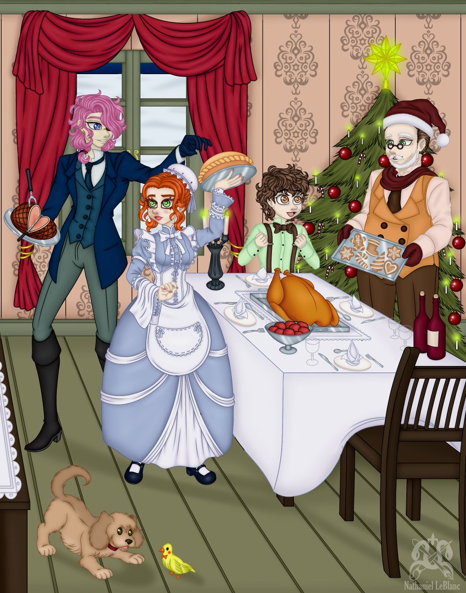 nathaniel_blanc's tweet photo. Merry Christmas 2022 
This is supposed to be uploaded yesterday. Well that's life.🎄❄️
#Christmas  #merrychristmas #christmasdrawing https://t.co/oWP5DiToq6