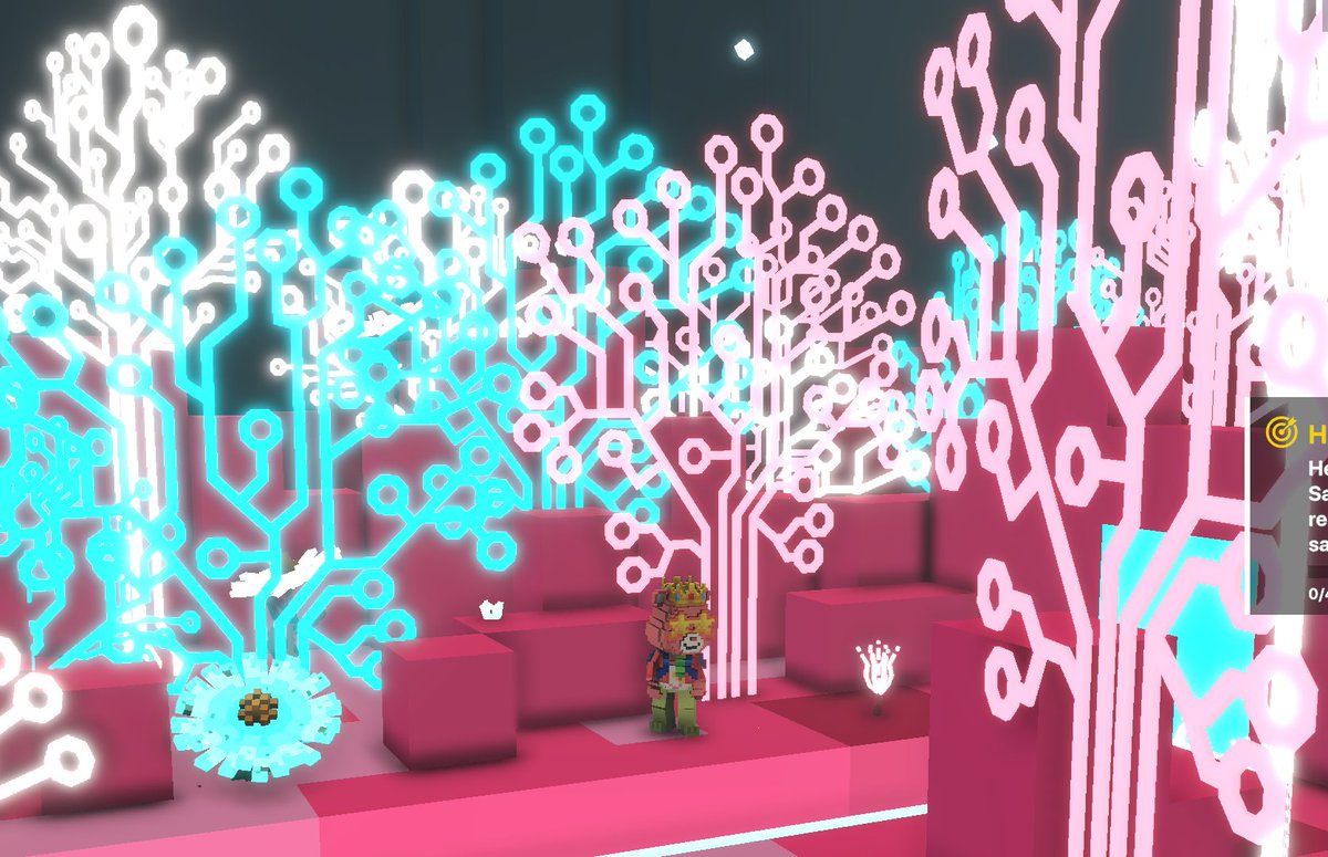 tinycomp's tweet photo. @TheSandboxGame I found  the circuit board trees! 🤖🎄 I participated in the #SeasonsGreetingsTSB challenge for a chance to win an NFT! https://t.co/4kYrCZ83d1