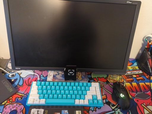 My 12 yo nephew worked hard to buy his own pc so I hooked him up with a new monitor, keyboard, mousepad