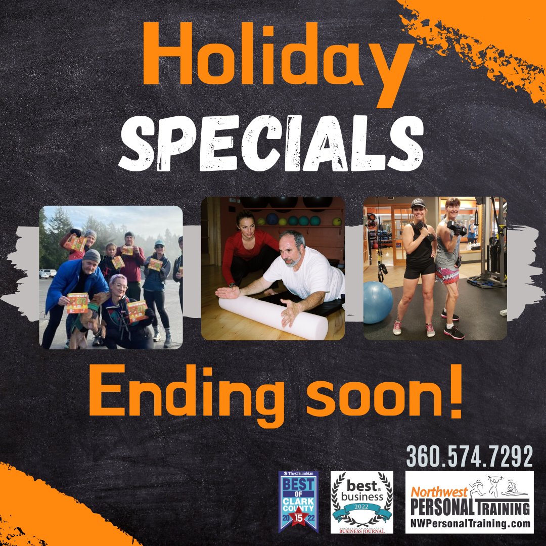 nwptraining's tweet image. As 2022 comes to an end, don't forget to finish the year off with one of our NWPT Trainers and/or Programs! Our specials run until December 31st and they are the 🤩 lowest prices of the year. You can stop by the studio, give us a call, or purchase online.

Now is the time to set