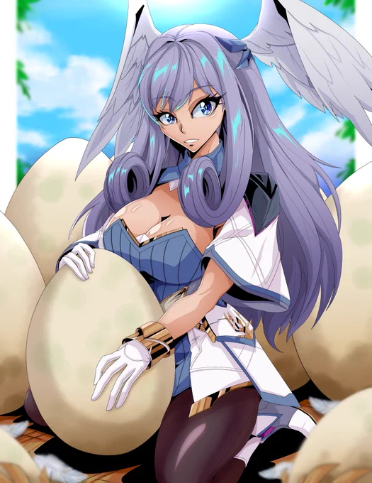 Melia and her many eggsCommissioned by  of Royal Summoner Melia along with some eggs#mellymonday  #Xenoblade3 #ゼノブレイド3 #XenobladeChronicles3 #Xenoblade3Spoilers 