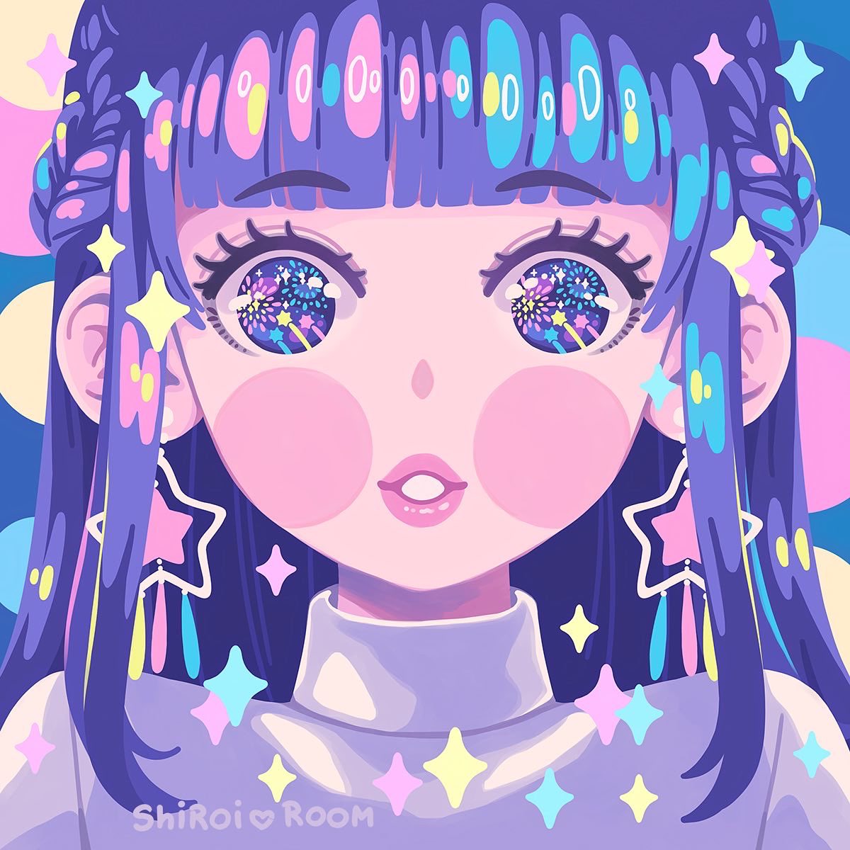 shiroiroom's tweet photo. ⭐️ Among the stars ⭐️ a little collection of starry illustrations ☺️💕 https://t.co/GWaJIKOJFS