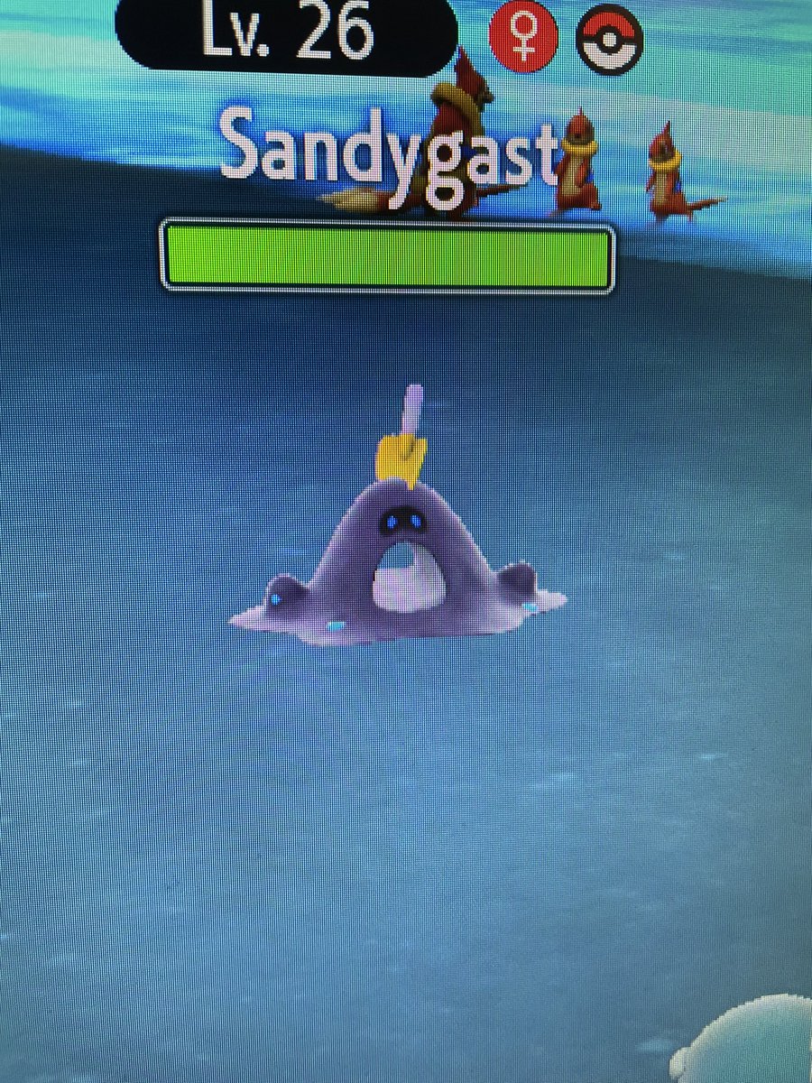 SilvrDragnGames's tweet image. caught a #shiny #sandygast while looking for a #palossand in #pokemonviolet