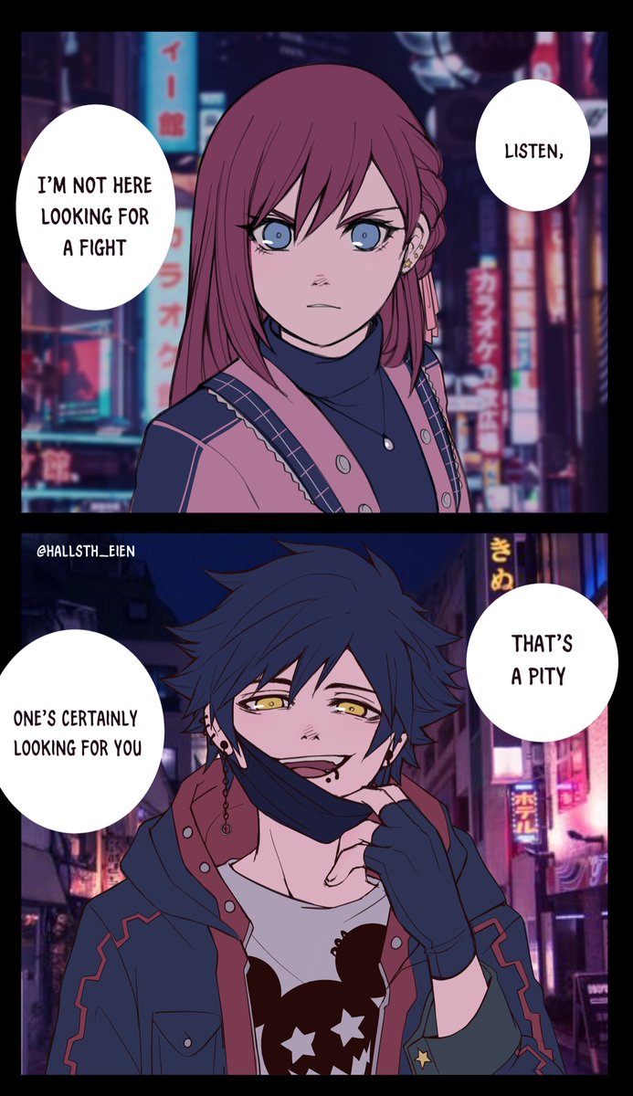 Unexpected meeting 🌃

#KingdomHearts #Kairi #Vanitas #Sora #KH4