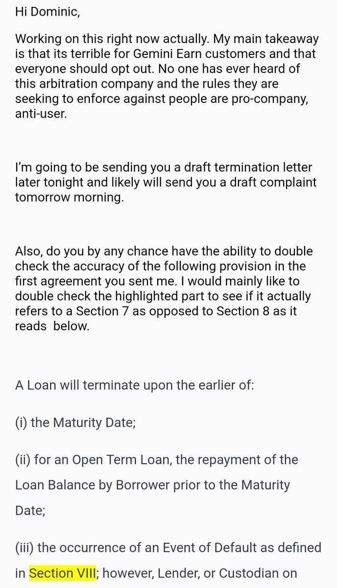 DBenzMacri's tweet photo. @AP_Abacus Got some legal advice on this Loan Master Agreement.  Advising heavily to opt out https://t.co/nxEy6gttPT