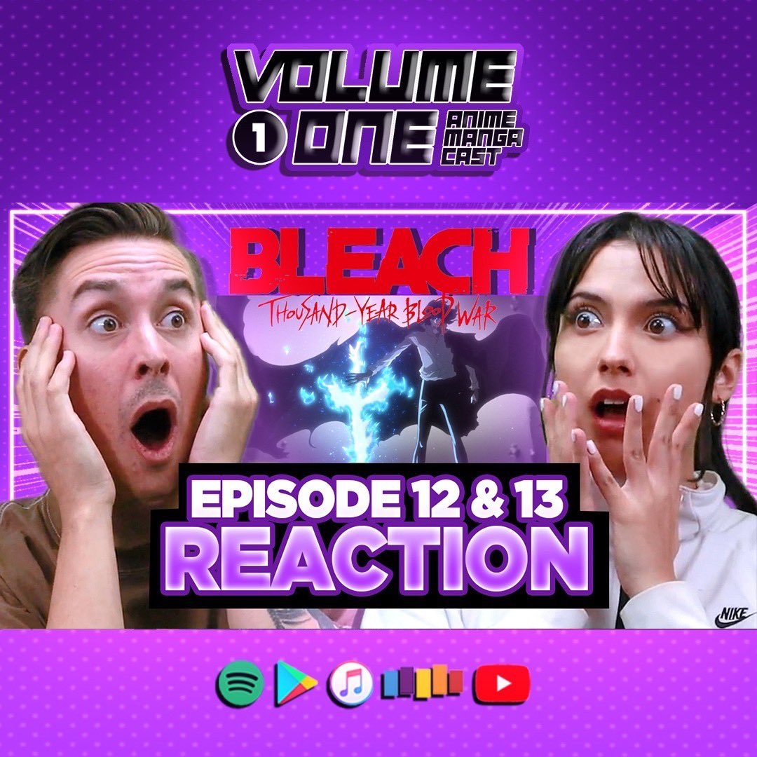VolumeOnePod's tweet photo. Our reaction/discussion of Ep. 12 & 13 of Bleach: TYBW is out now! 🖤
https://t.co/ZtGYFFyte1
The full uncut reaction is available for our Patreon/YouTube members! Consider joining 🫶🏻 link in bio!
#volumeonepodcast #BLEACHTYBW #Bleach2022 #BLEACHMonday https://t.co/EDrCEdv4QH