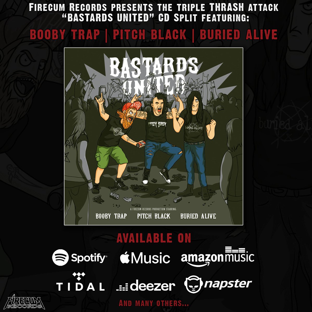 pitchblackpt's tweet photo. Our latest CD release is available on all main digital platforms! Check it out! 🍻

#PitchBlack #PitchBlackThrash #ThrashMetal #SplitCD #Metal #BoobyTrap #BuriedAlive #CD #FirecumRecords #underground https://t.co/iVLdPUR1bL