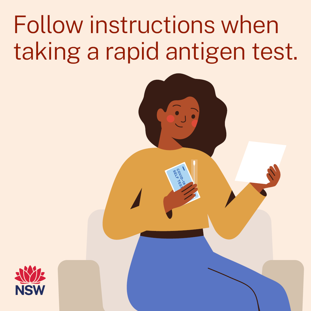 NSW Health on Twitter "Taking a rapid antigen test? Make sure you