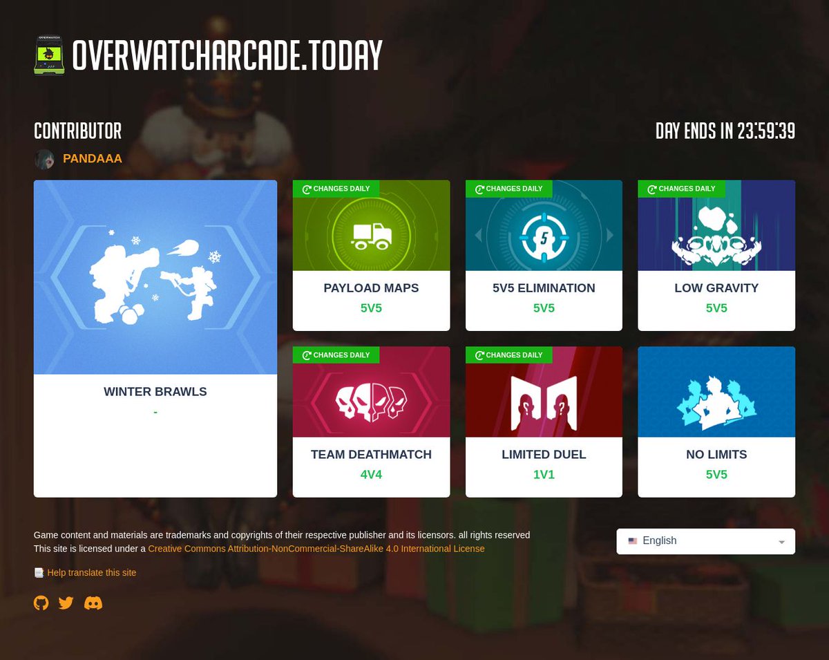 Daily Overwatch arcade modes tweet media