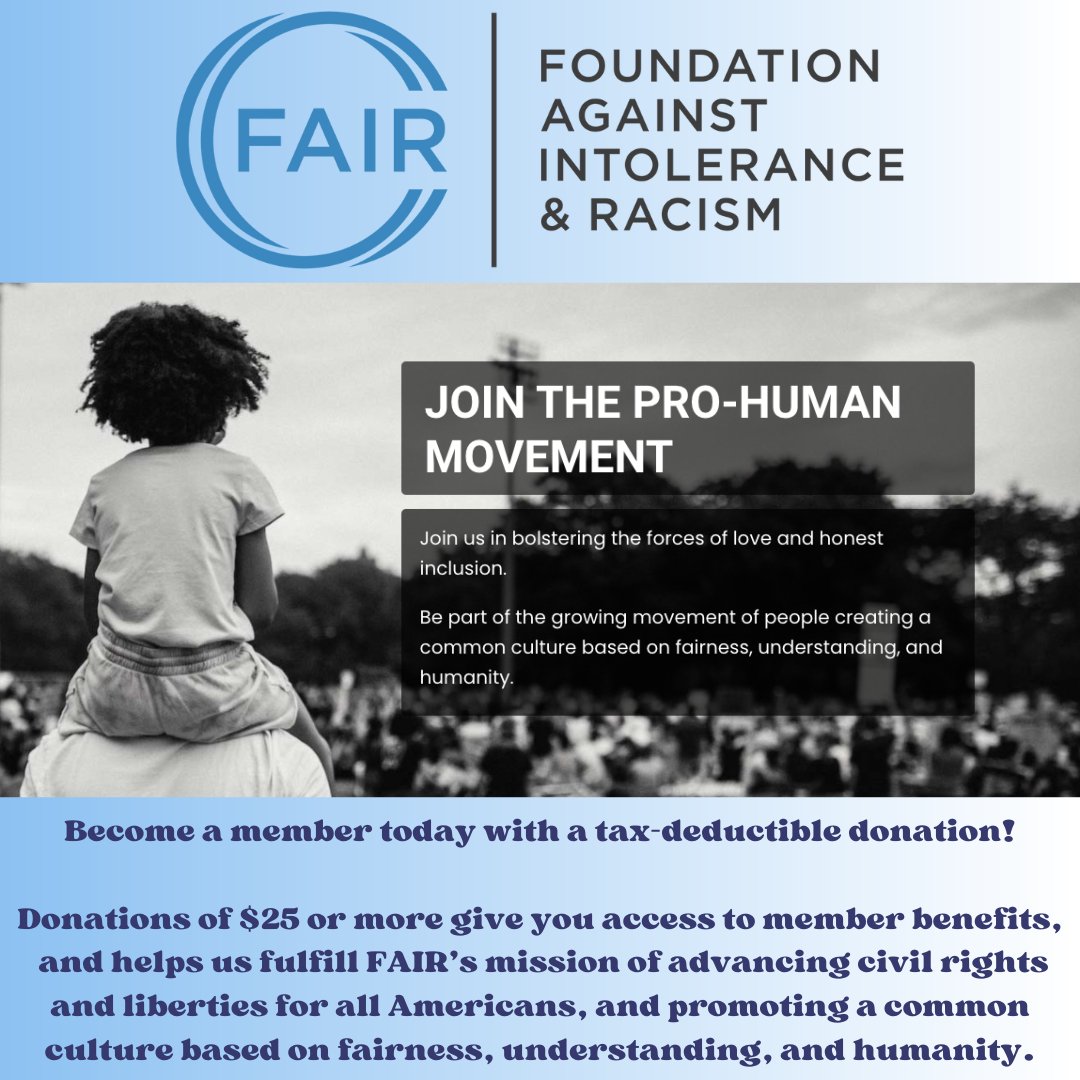fairforall_org's tweet image. Join the #ProHuman Movement! Fairforall.org/join-us/
