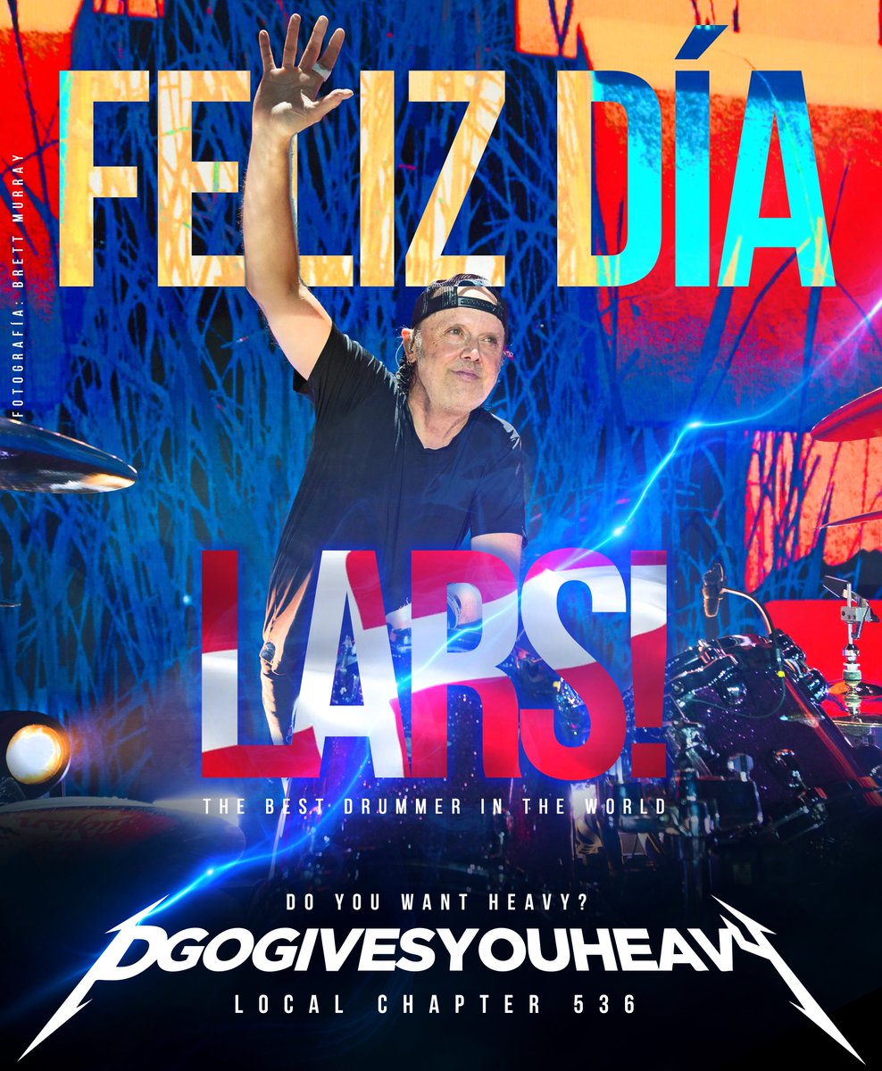 DGOgivesyouhea1's tweet image. HAPPY BIRTHDAY LARS!!!!!!! @larsulrich @Metallica    #LocalChapter536