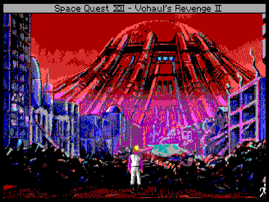 alkalinebro1's tweet image. Downscaled SQ4 #Sierragame #DOSgame #retrogaming #pixelart