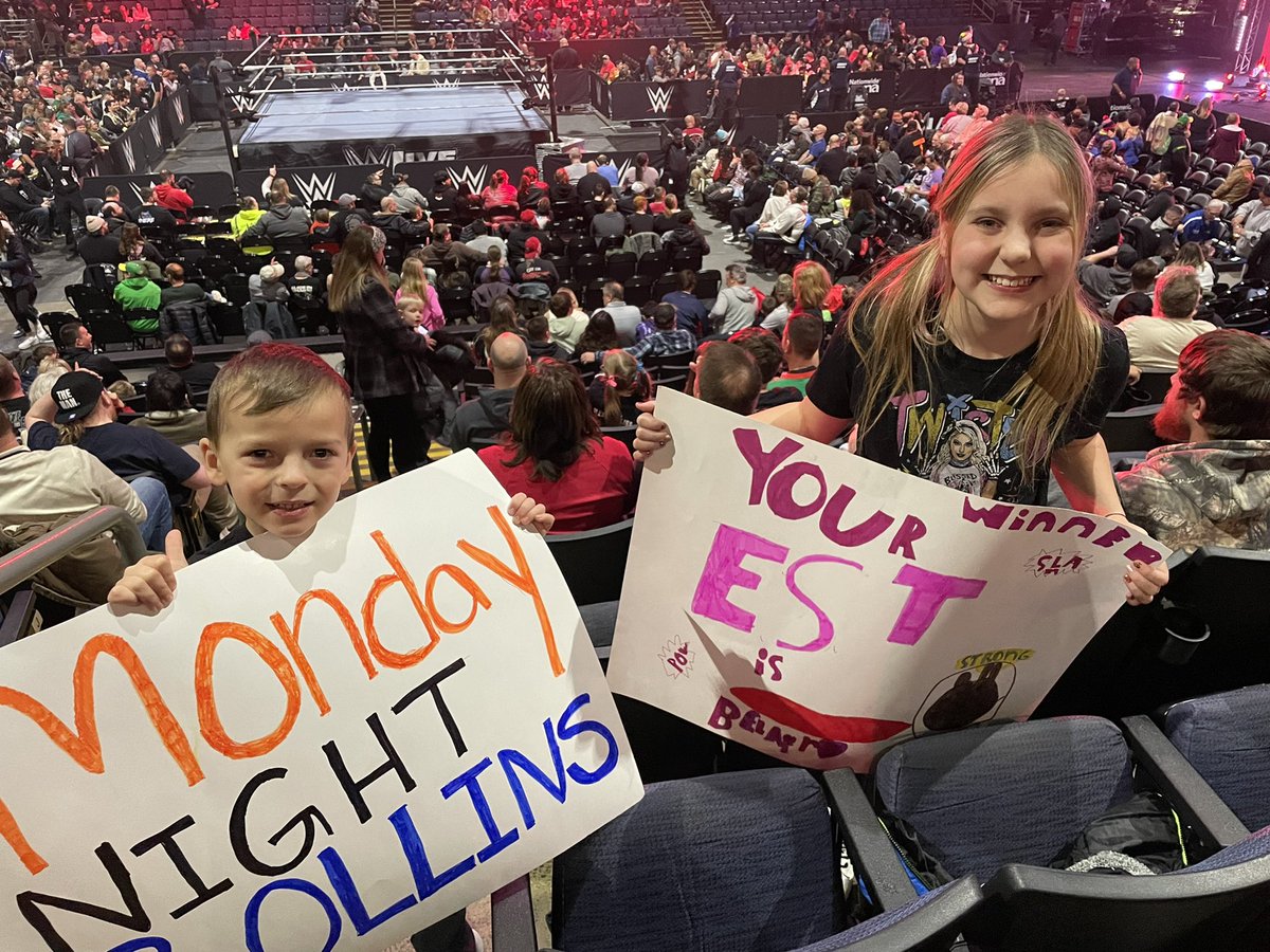 Ready for some Monday night Rollins, and to see the EST! #wwecolumbus