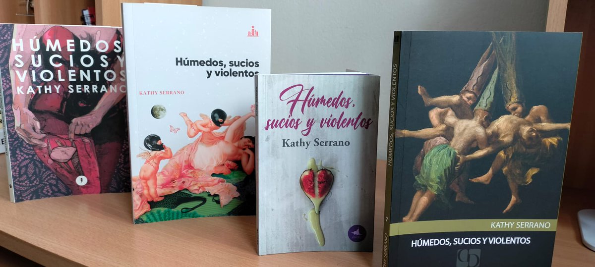 Una de las cosas más bonitas de este año: Húmedos, sucios y  violentos alcanzó 4 ediciones,2 peruanas (Estruendomudo 2020, La  Isla 2022), 1 chilena (Los perros  Románticos 2022) y 1  ecuatoriana (Editorial Doble Rostro 2022). Mi primer libro va siguiendo su camino, paso a paso.