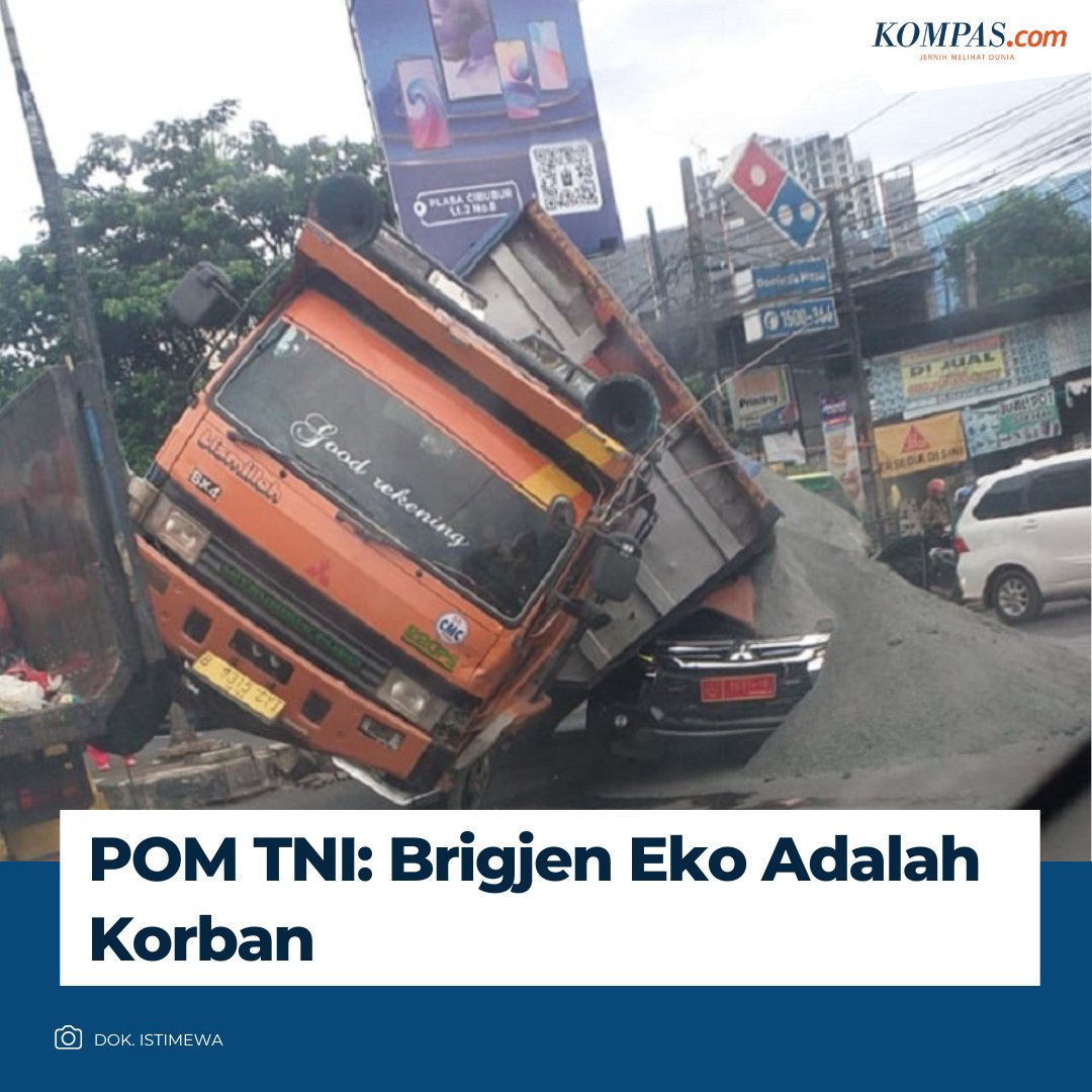 kompascom's tweet photo. POM TNI: Brigjen Eko Adalah Korban

Baca selengkapnya di sini: https://t.co/8BAqwNarsY https://t.co/mUvgrwTyT5