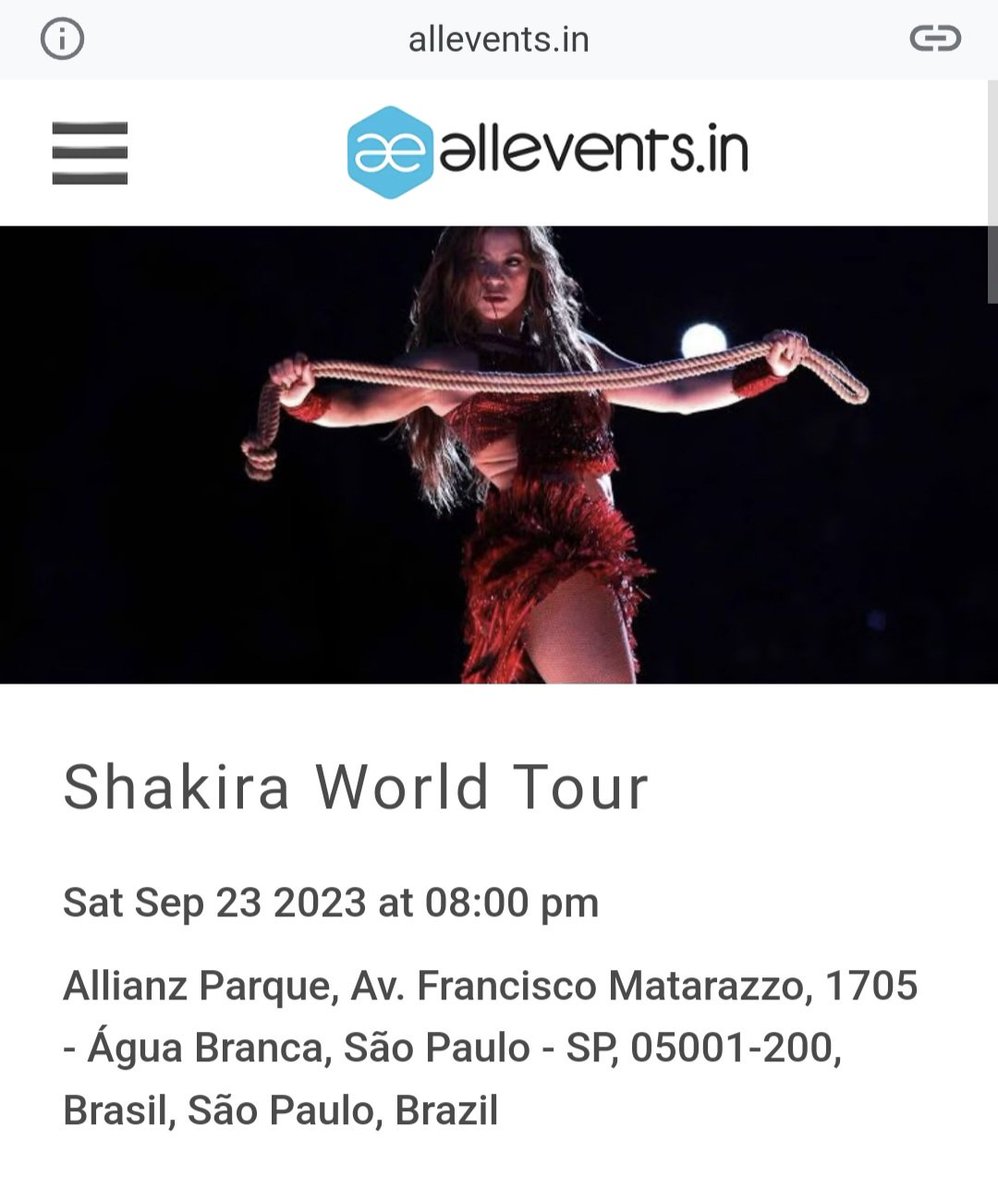 Ikatoro on Twitter: "Shakira already booked the stadium in Sao Paulo