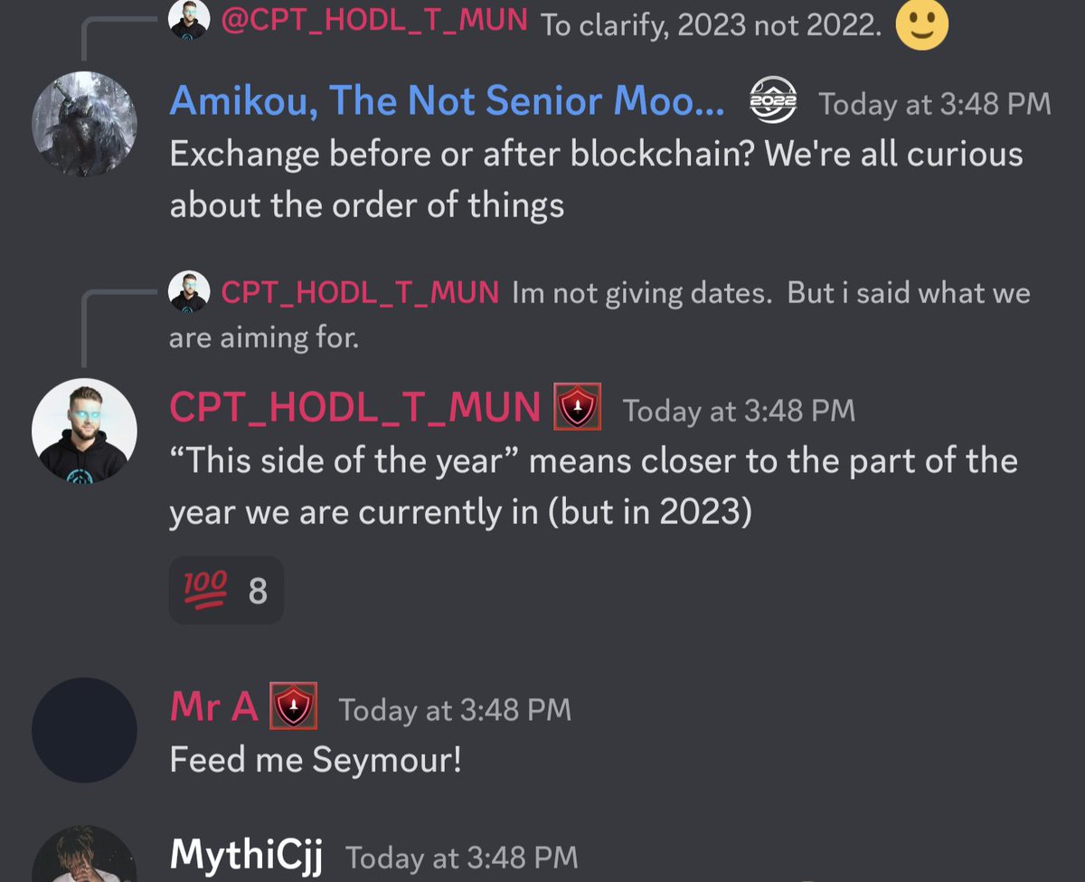 Danology10's tweet photo. The #SAFEMOONBLOCKCHAIN release window is approximately December 2023 at the latest. 

It is yet to be determined if the #SAFEMOONEXCHANGE and Card are due out before this.

#SAFEMOON https://t.co/zwk5EYXPpy