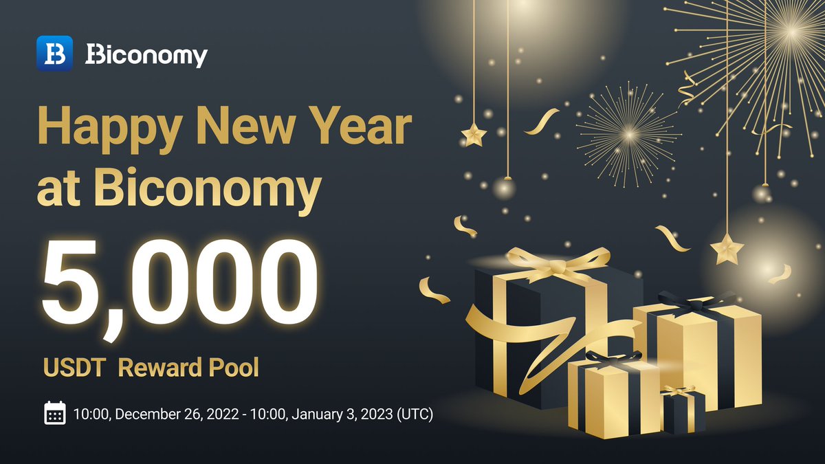 BiconomyCom's tweet photo. 🎉Happy New Year at #Biconomy 🎉

Invite friends to get USDT gift pack💰

RT, tag 3 &amp; use #BiconomyExchange #NewYearWish to share 1,500 USDT red envelope rain🔥

Trade to enjoy 2,000 USDT red envelopes🚀

Full Details: https://t.co/EqZsbCcr9H

#BIT #Crypto #CryptoNews #Airdrop https://t.co/Xqqd9MnCgm
