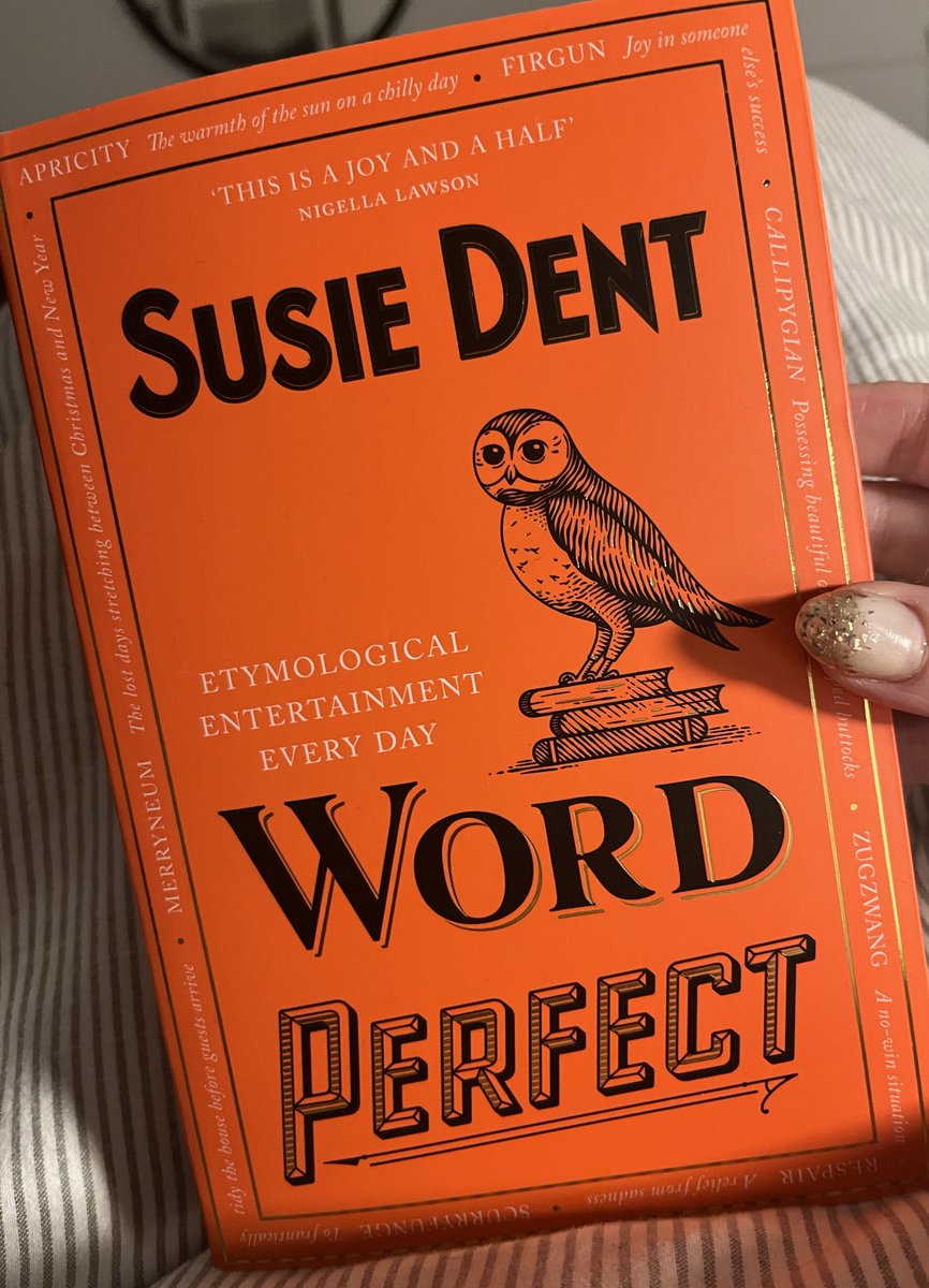 Sophie_Hirst1's tweet photo. Ok… I might already be on 20th January… I’m not sure I can only do one word a day! @susie_dent (Thanks for the recommendation @laura_douglas83) #christmaspresent #words #etymology #language #spelling #activespelling #englishgeek #loveofwords https://t.co/lFx6C4T86p