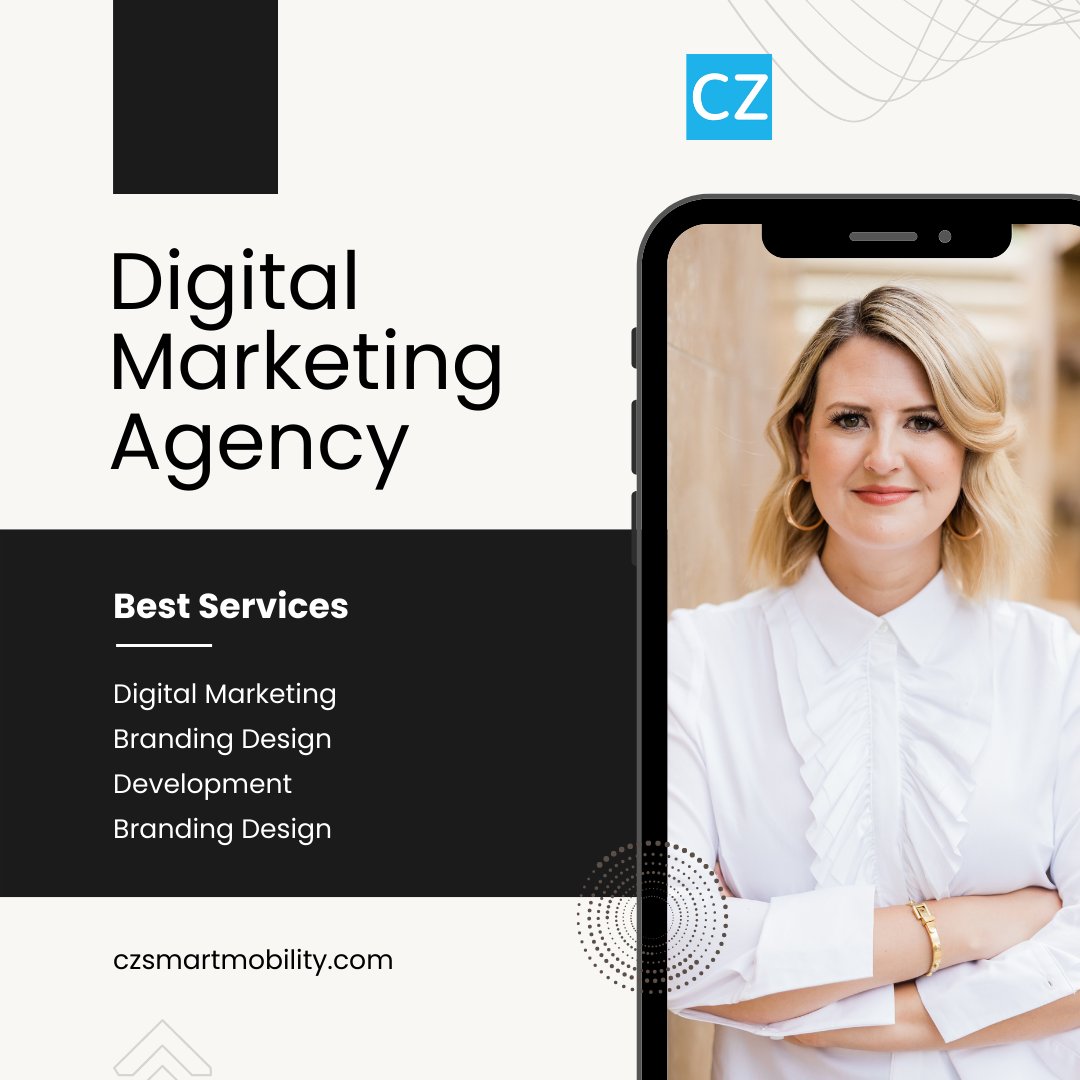 CZSmartMobility's tweet photo. CZ Smart Mobility is a digital marketing agency that specializes to help our clients increase their brand awareness, improve their customer engagement, and drive more sales.
#marketingstrategy
#business https://t.co/TztCou1iRq