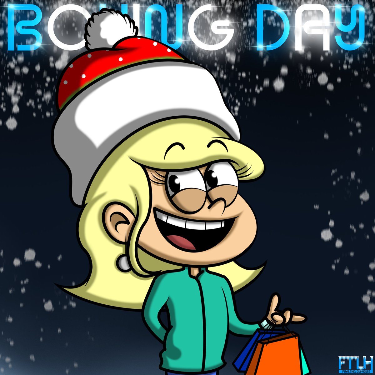 Fans_TLH's tweet photo. #FTLH Happy Boxing Day! 🎁🛍👕😆

#TheLoudHouse #LeniLoud #myart #fanart #Nickelodeon https://t.co/QPspFCKUpS