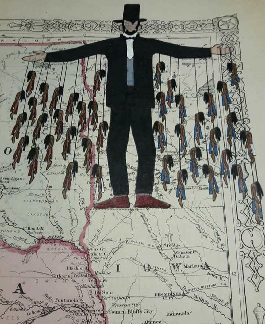 Today is the 160th anniversary of the largest mass execution in u.s. history, carried out on the orders of The Great Emancipator, abraham lincoln.