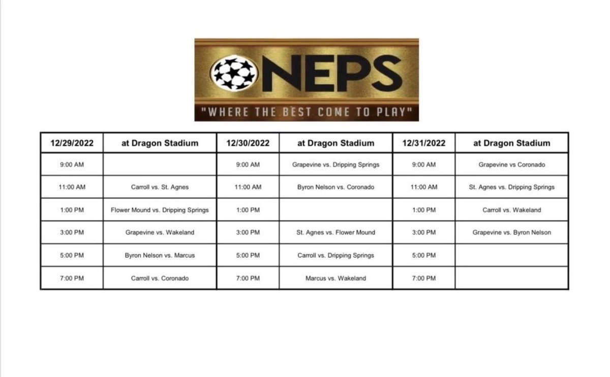 nepshowcase's tweet photo. KICKOFF THURSDAY!!!! It’s official folks!!!! #NEPShowcase https://t.co/KNfomJjceF
