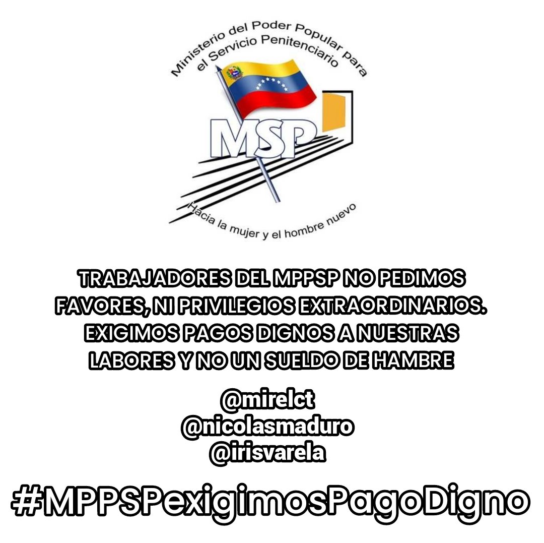 Angelbravo_m's tweet photo. @mirelct
@NicolasMaduro
@irisvarela

#MPPSPexigimosPagoDigno https://t.co/uoFgmWXHI6